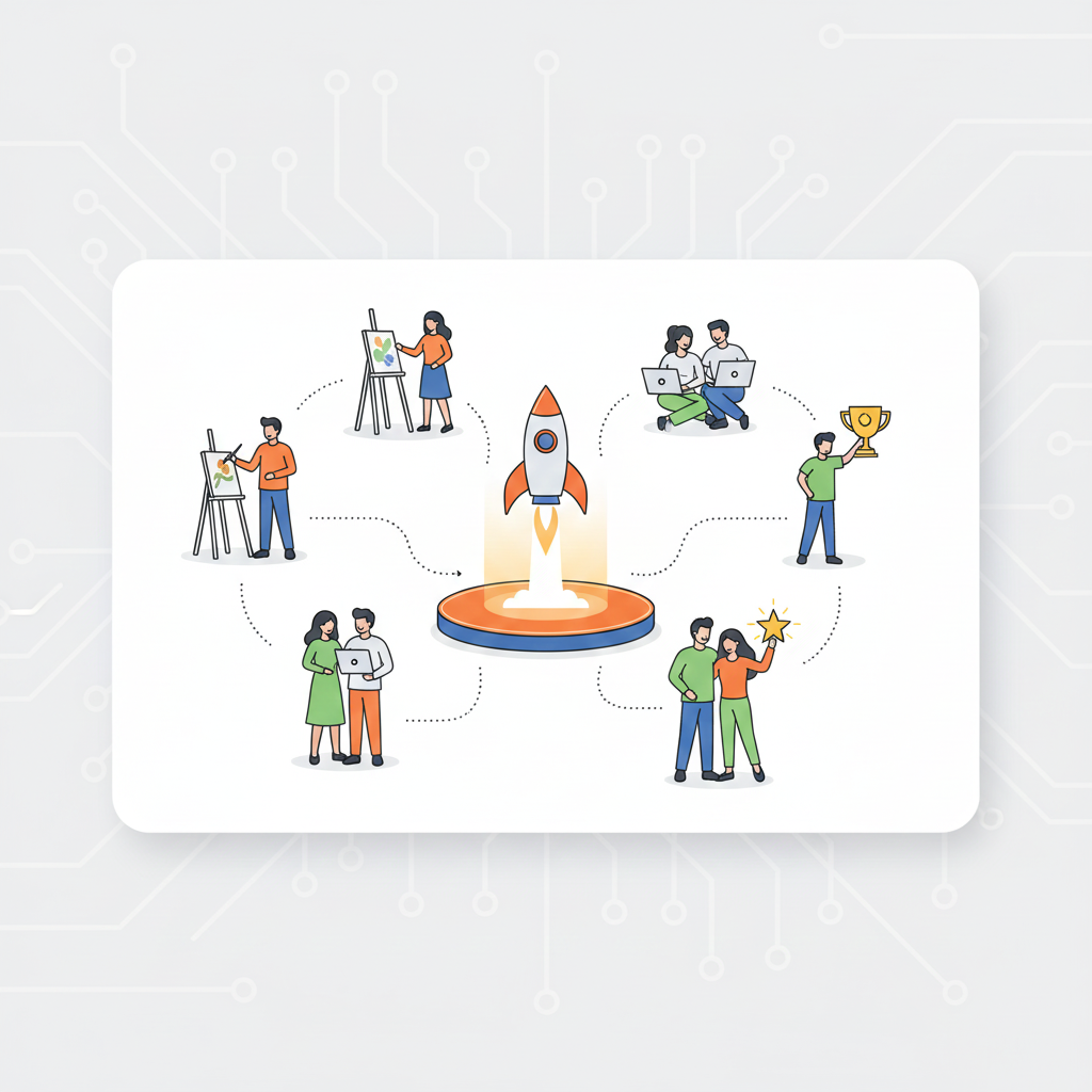 Enabling Image: People achieving goals and connecting